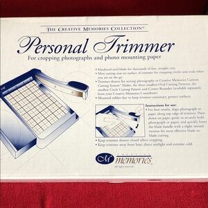 Creative Memories Blue and White Personal Trimmer